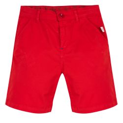 Paul Smith Junior - Boys Fiery Red Cotton 'Tatum' Bermuda Shorts